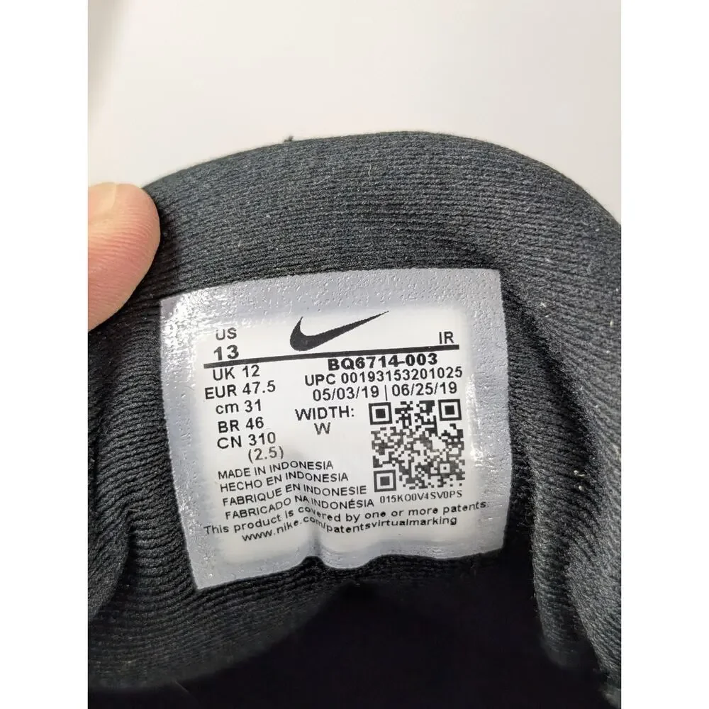 Size 13 - Nike Revolution 5 Extra Wide Black White